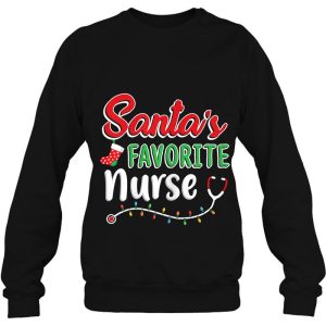 Santa’s Favorite Nurse Christmas Gift Shirt