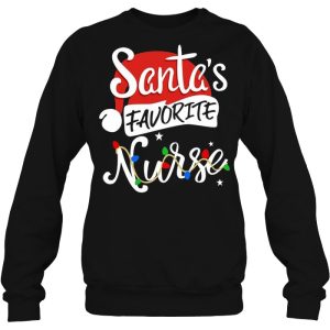 Santa’s Favorite Nurse Christmas Shirt For Women