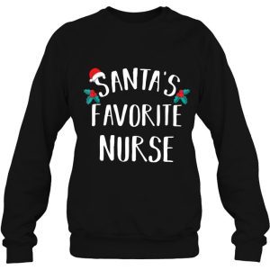 Santa’s Favorite Nurse Funny Christmas Sweatshirt