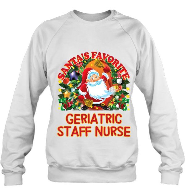 Santa’s Favorite Nurse Geriatric Staff Shirt