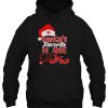 Santa’s Favorite Nurse Sparkle Christmas Hoodie Shirt