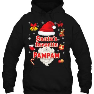 Santa’s Favorite Pawpaw Christmas Santa Claus Ugly Sweater Hoodie