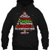 Science Teacher Christmas Hoodie Funny Elf Cheer