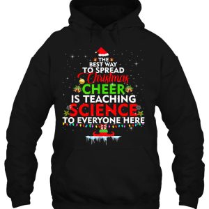 Science Teacher Christmas Hoodie Funny Elf Cheer