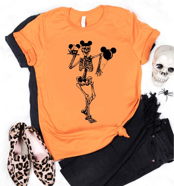 Skeleton Dancing Funny Halloween Family Shirts