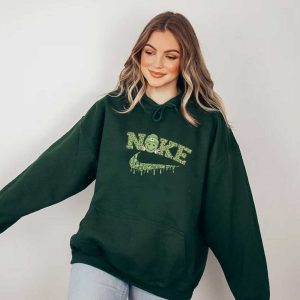 Smiley Face Patrick Day Embroidered Sweatshirt