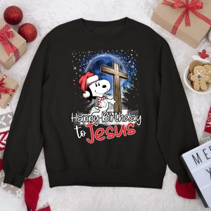 Snooppy Happy Birthday To Jesus Merry Christmas 2021 Sweatshirt Snooppy Happy Birthday To Jesus Merry Christmas 2021 Sweatshirt