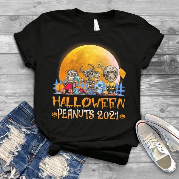 Snoopy Charlie Borwn Vintage Halloween Peanuts 2021 Shirt