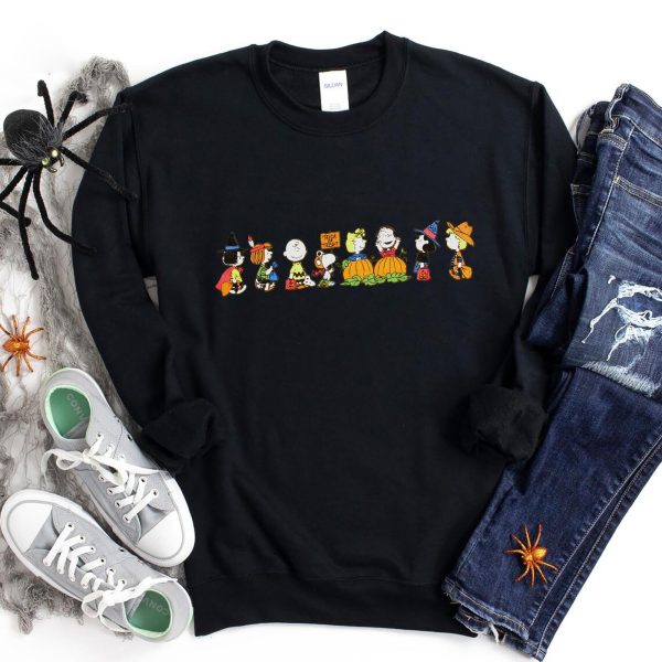 Snoopy Peanuts Friends Fall Halloween Sweatshirt