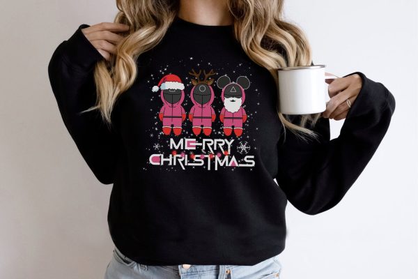 Squid Game Christmas Sweatshirt Gift For Fans