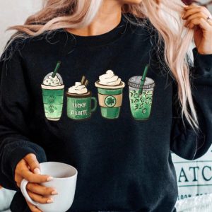 St Patricks Day Coffee Cozy Shamrock Sweatshirt