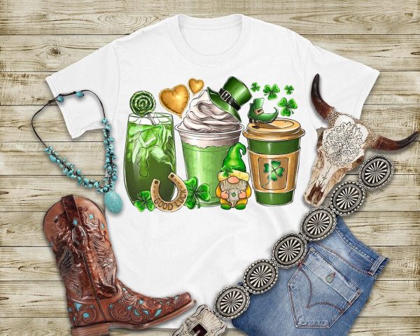 St. Patrick’s Day Coffee Lucky Shamrock Shirt