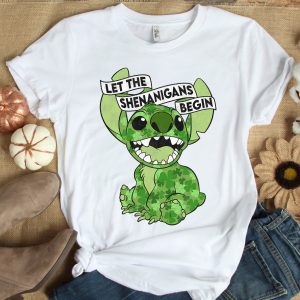 St.Patrick&rsquo;s Day Stitch Shenanigans Irish Shamrock T-Shirt