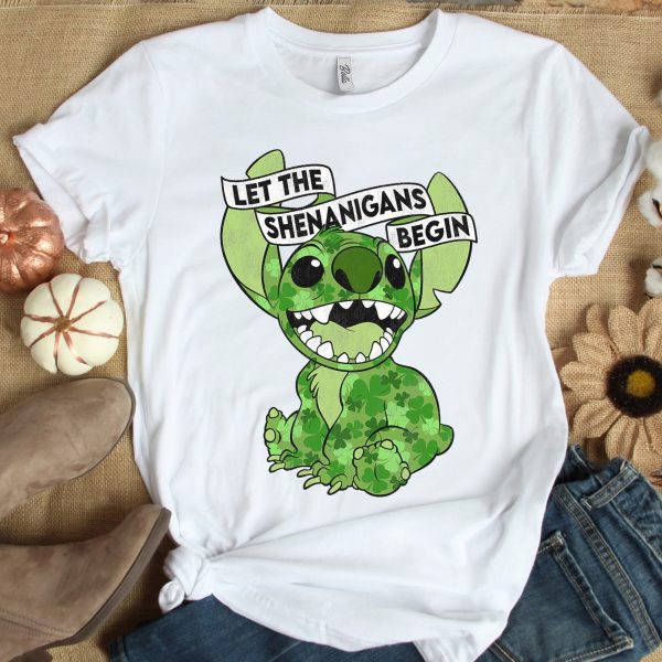 St.Patrick’s Day Stitch Shenanigans Irish Shamrock T-Shirt