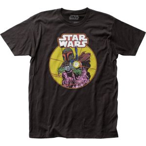 Star Wars Boba Fett Comic Mens T Shirt Black