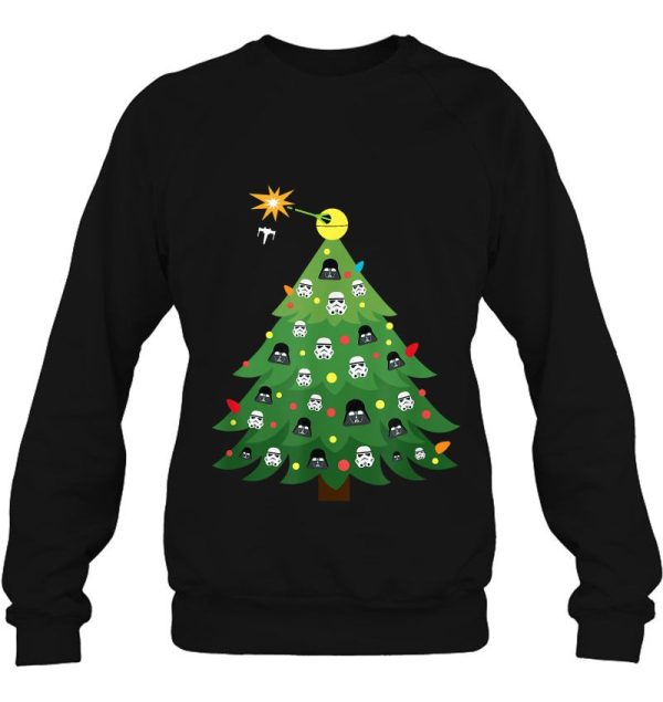 Star Wars Darth Vader Stormtrooper Christmas Tree Sweatshirt