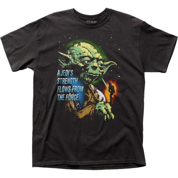 Star Wars Jedis Strength Mens T Shirt Black