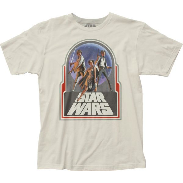 Star Wars Retro Trio Mens T Shirt Vintage White