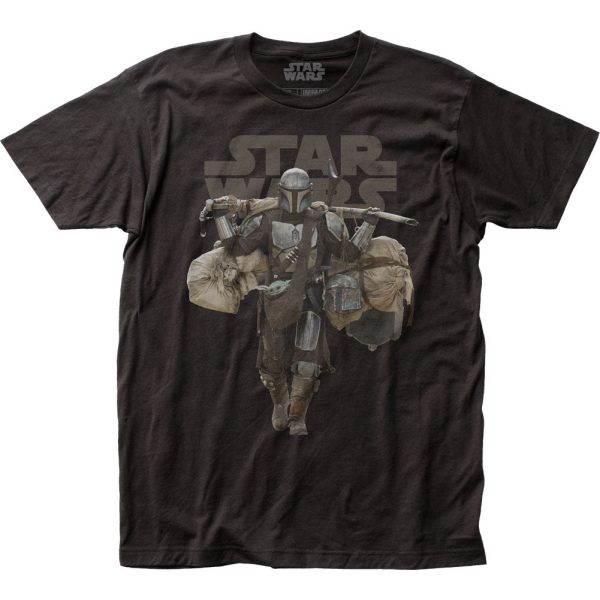 Star Wars The Mandalorian Din Mens T Shirt Black