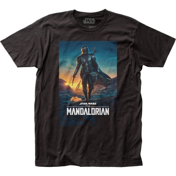 Star Wars The Mandalorian Mando S2 Poster Mens T Shirt Black