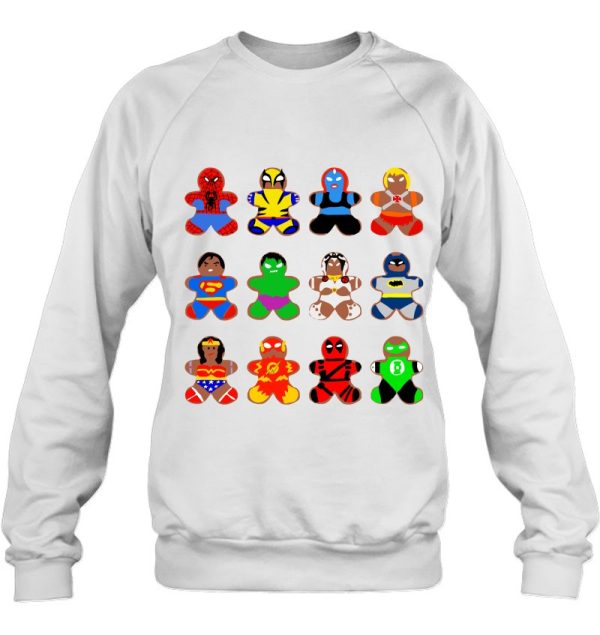 Superhero Gingerbread Man Classic Sweatshirt Gift For Christmas