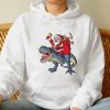 T-Rex Santa Dino Funny Sweatshirt For Kids