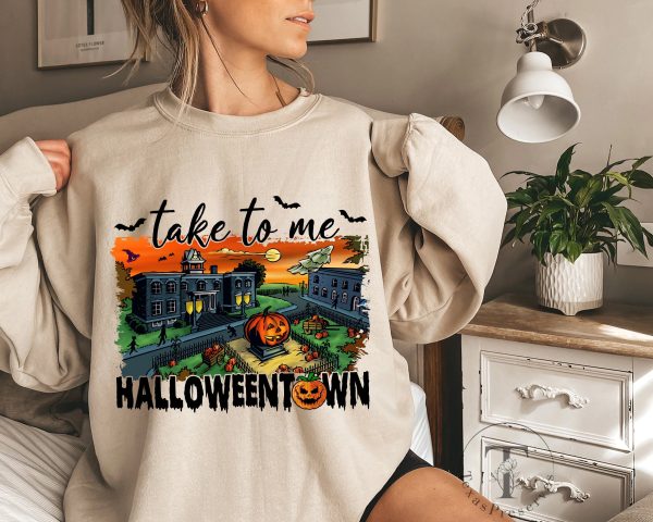 Take Me To Halloweentown Pumpkin Sweatshirt