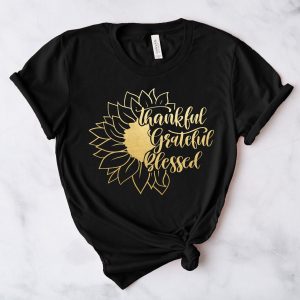 Thankful Grateful Blessed Shirt Fall