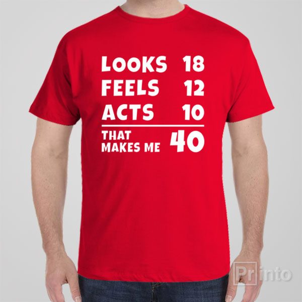 That makes me 40 – T-shirt