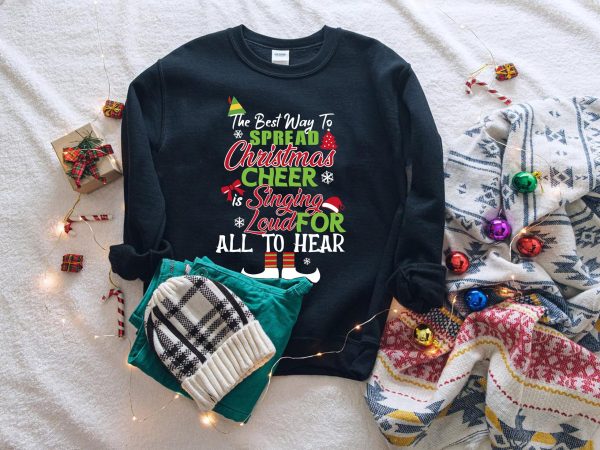 The Best Way To Spread Christmas Cheer Is Singing Loud For All Hear Raglan Party Shirt