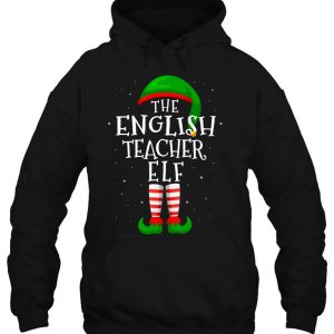 The English Teacher Elf Matching Family Group Christmas Gift Hoodie