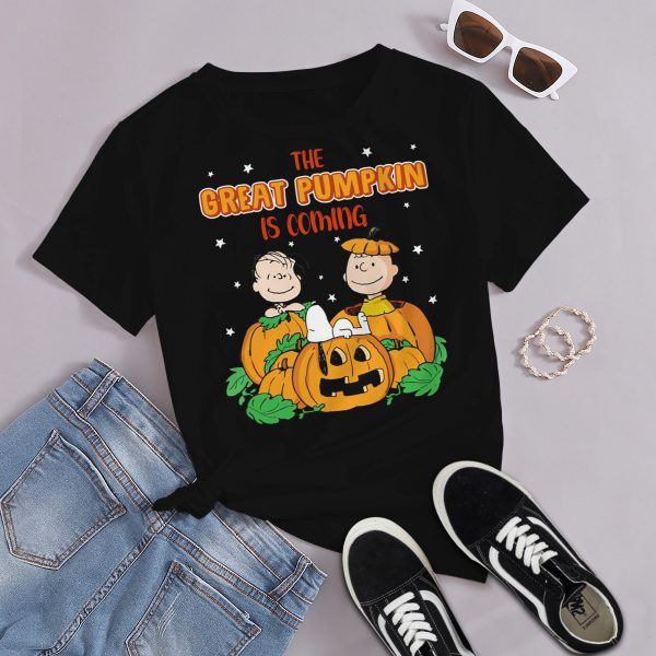 The Great Pumpkin Is Coming Snoopy Halloween Vintage T-Shirt