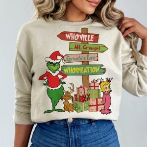 The Grinch Layered Whoville Mr Crumpit Grinchs Lair Whobilation Christmas Sweatshirt 3