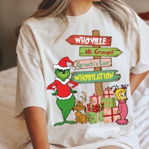 The Grinch Layered Whoville Mr Crumpit Grinchs Lair Whobilation Christmas Sweatshirt 5