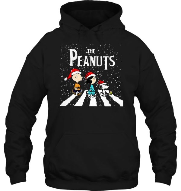 The Peanuts Abbey Road Christmas Version Shirt For Lovers Snoopy