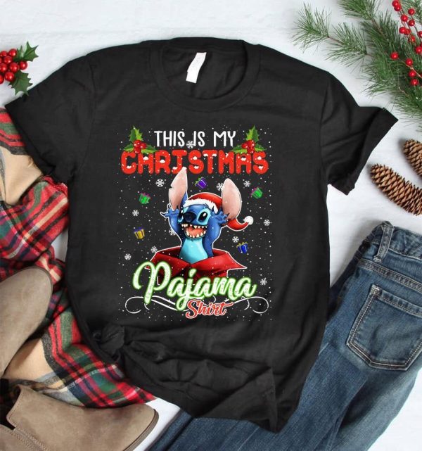 This Is My Christmas PaJama Stitch Shirt