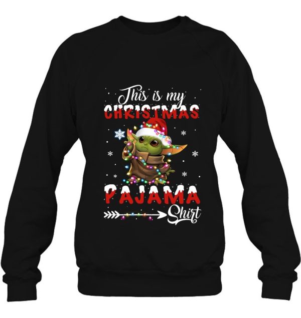 This Is My Christmas Pajama Baby Yoda Funny Shirts For Babies