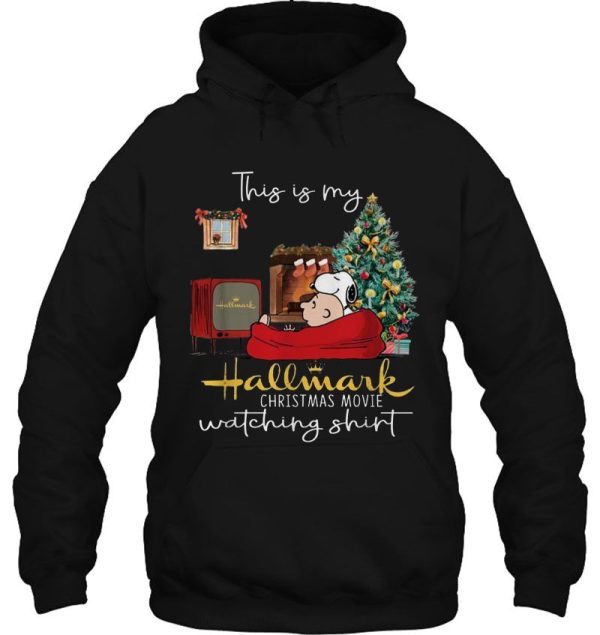 This Is My Hallmark Christmas Movie Watching Shirt Snoopy And Charlie Brown