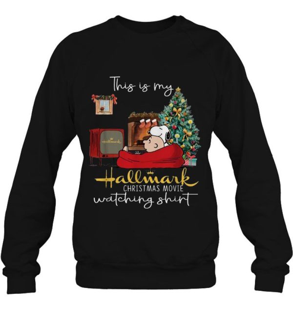 This Is My Hallmark Christmas Movie Watching Shirt Snoopy And Charlie Brown