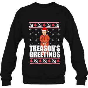 Treason’s Greetings Trump Prison Ugly Christmas Meme Sweatshirt