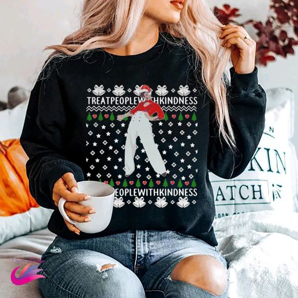 Treat People With Kindness A Harry Little Christmas Sweatshirt