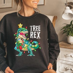 Tree Rex Christmas Sweatshirt For Men Women Kids