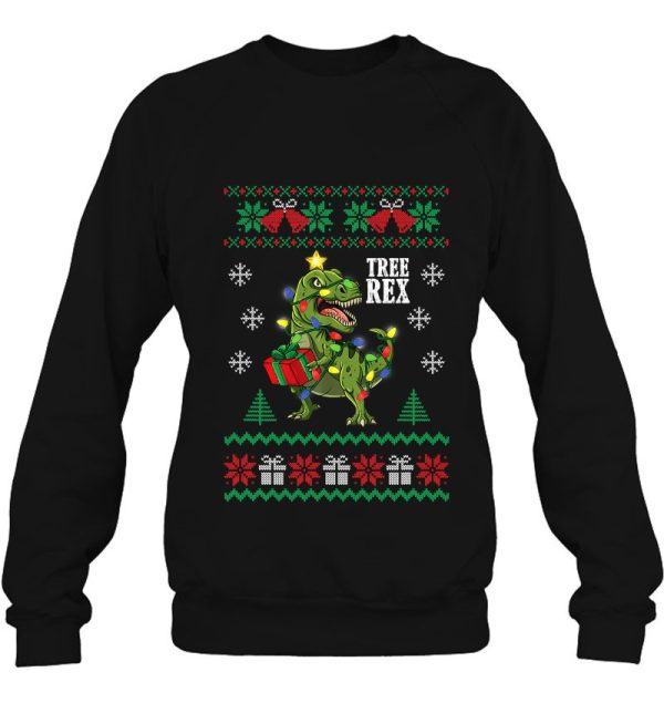 Tree Rex Christmas T Dinosaur Ugly Sweater Xmas Gifts Shirt