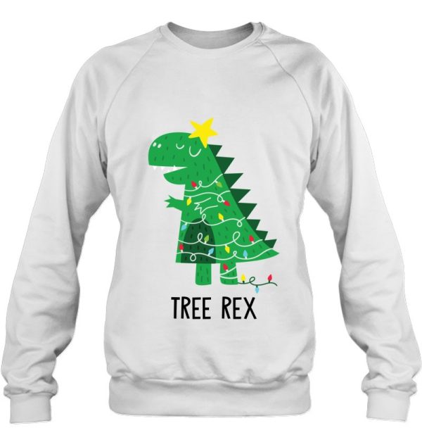 Tree Rex Funny Dinosaur Christmas T Classic Sweatshirt