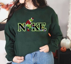 Trendy Grinch Nike Christmas Sweatshirt Gifts