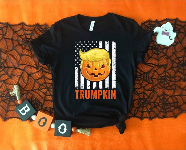 Trumpkin Happy Halloween Funny Pumpkin T-Shirt