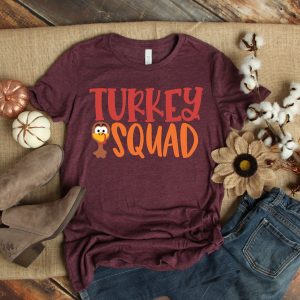 Turkey Squad Thanksgiving Fall T-Shirt