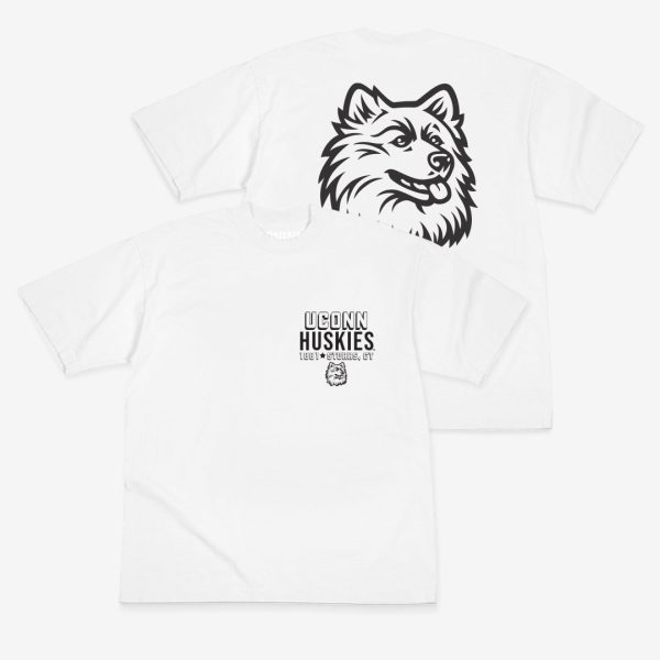 UConn Monochromatic Logo Heavy T