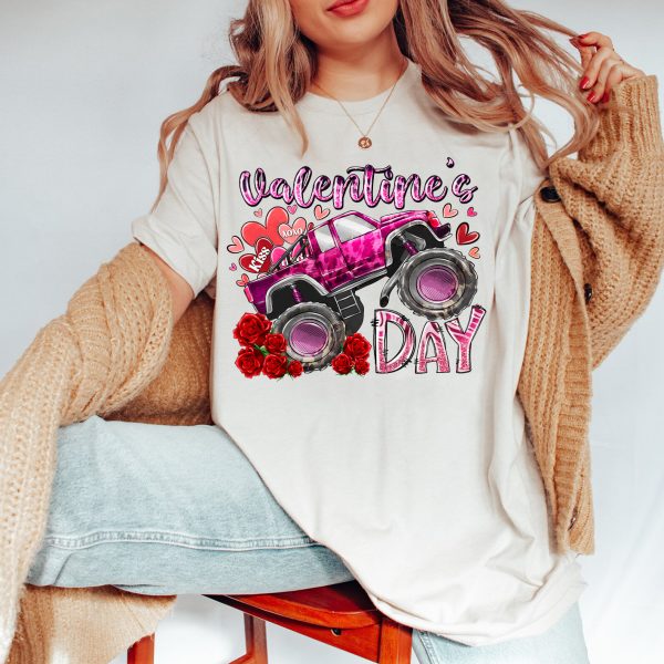 Valentines Day Monster Truck Shirt