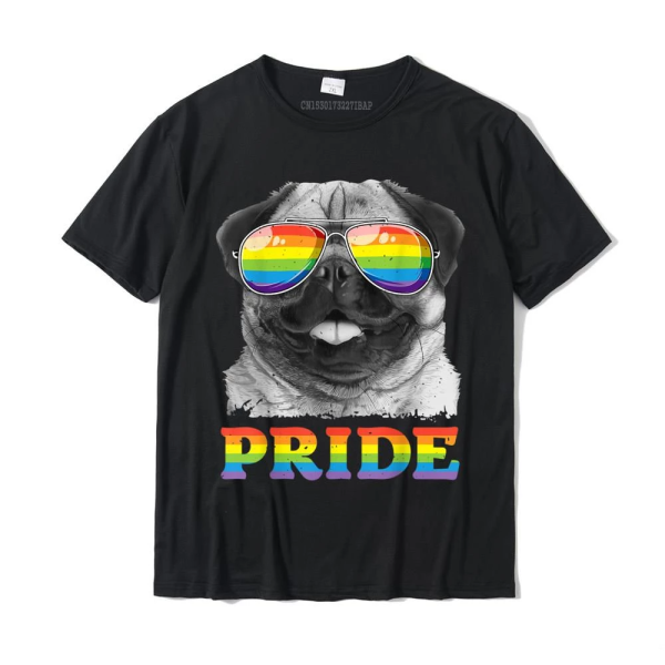 Valentine’s Day Pug Gay LGBTQ Pride Unisex T-shirt